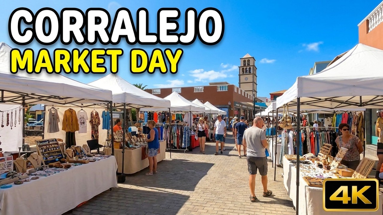 El Campanario 🛍 Shopping Village & Craft Market |  Corralejo | Fuerteventura | 4K 🇪🇸