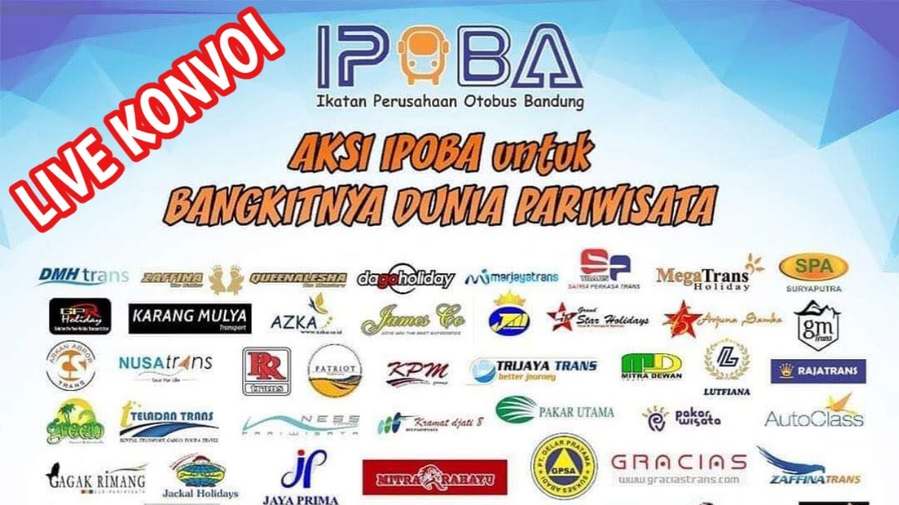 Konvoi 50 Bus Pariwisata IPOBA Bandung Ke Pangandaran