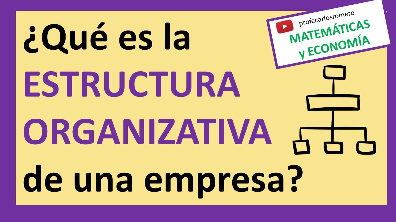 ¿QUÉ ES LA ESTRUCTURA ORGANIZATIVA DE UNA EMPRESA?