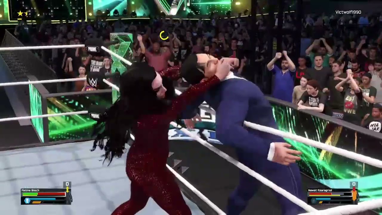 wwe2k25 Fatima Bosch vs Nawat Itsaragrisil