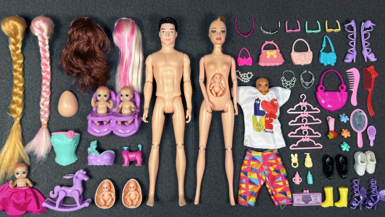 15 Minutes Satisfying with Unboxing Barbie Family Playset, Doll Dressup Set Toys ASMR | Review Toys