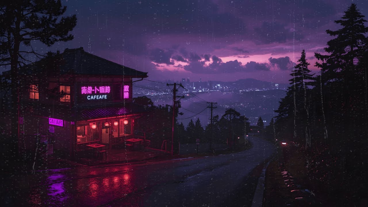 90s Tokyo Rain Night — Lo-Fi Music for Relaxing and Studying
