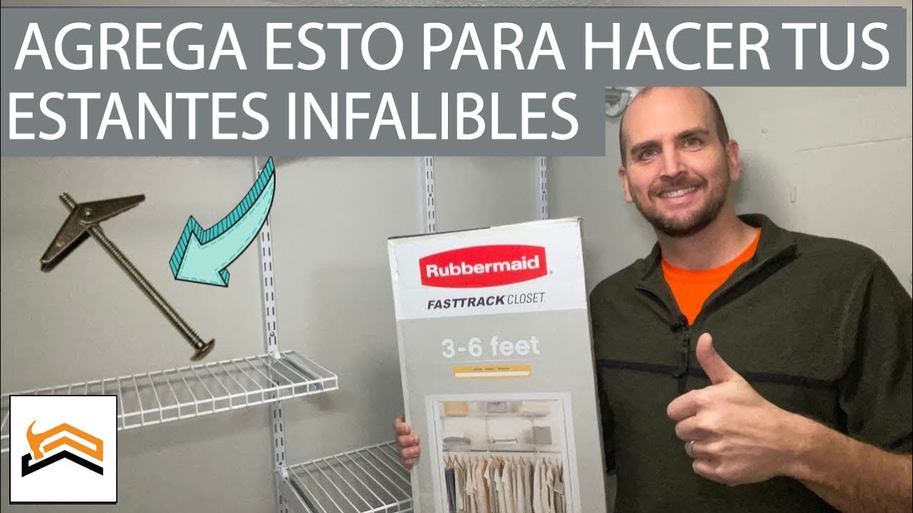 Como Instalar Repisas Para Closet / Rubbermaid Fasttrack Closet Kit