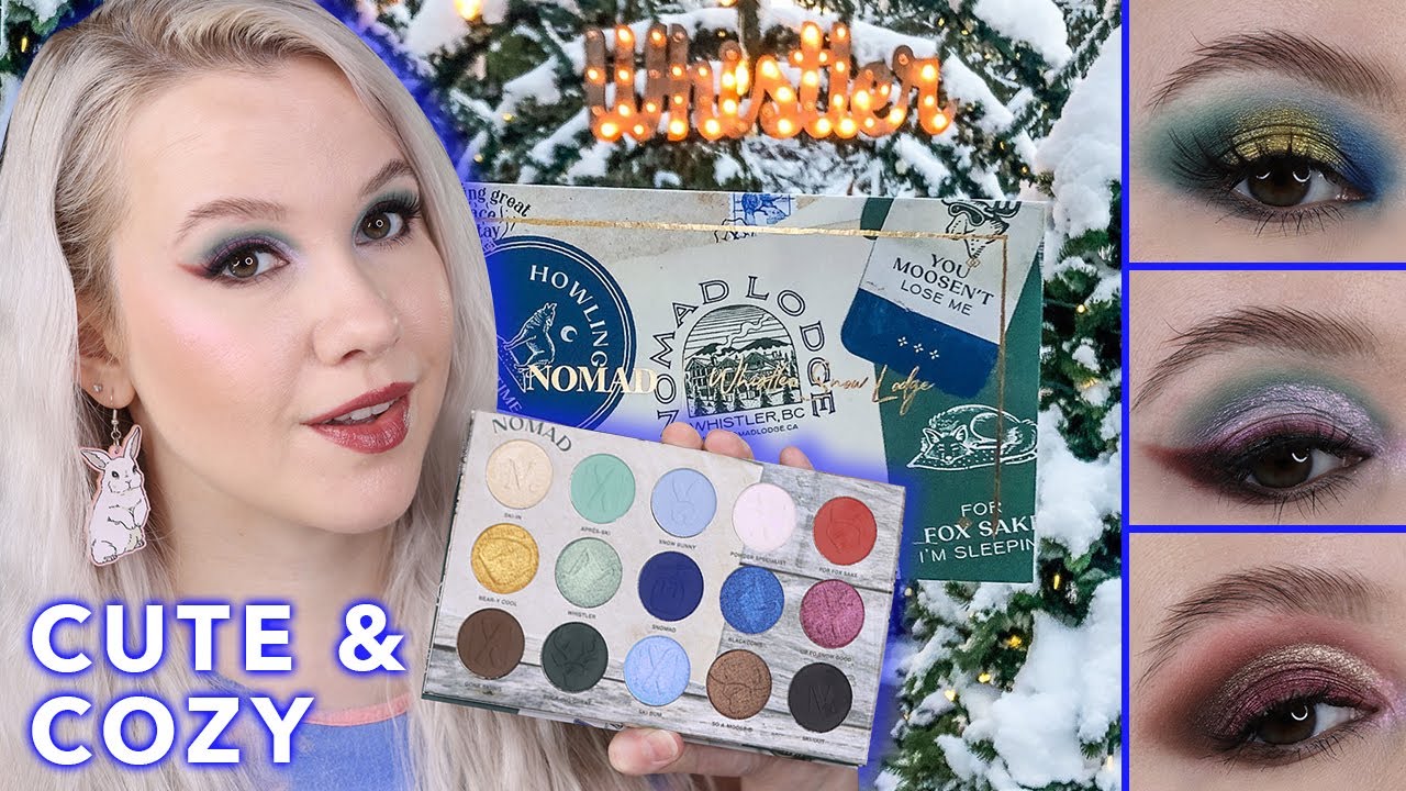 Nomad Cosmetics Whistler Snow Lodge Palette | Swatches and 3 Looks
