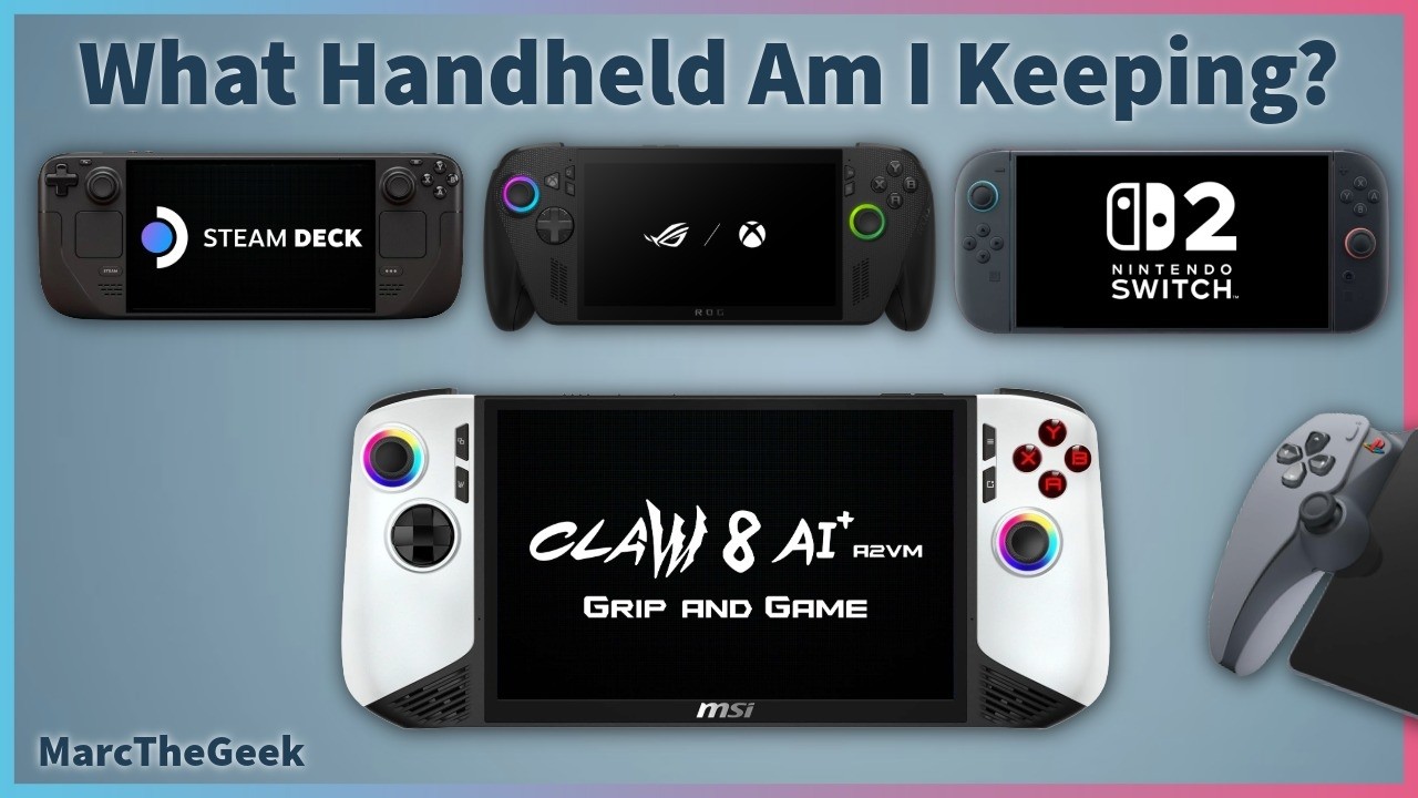 MSI Claw 8i+ vs. My Other Handheld Devices