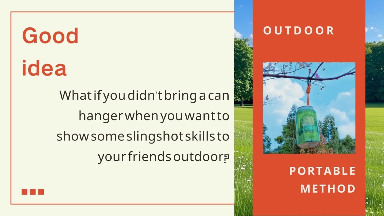 What if you want to show some shooting skills to your friends but don't bring a target hanger?