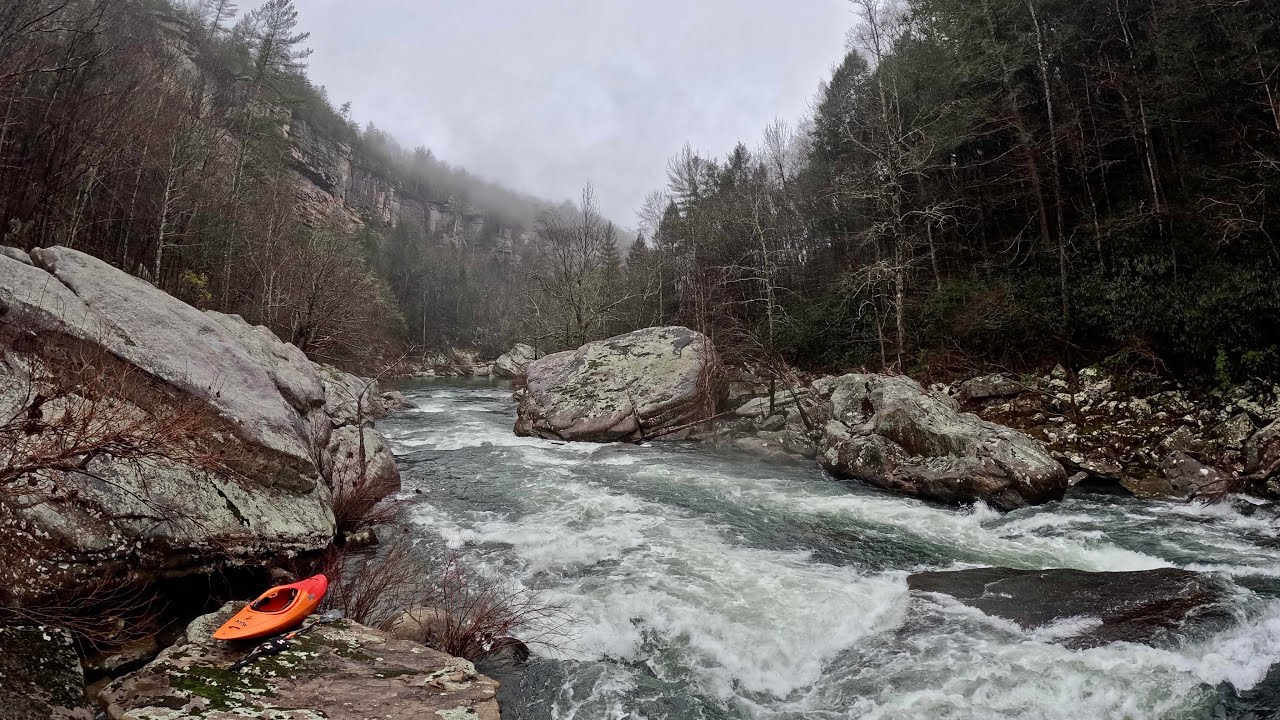 Clear Creek Canyon (Lilly - Nemo) Kayaking PFD ~460 CFS - Obed Wild & Scenic River - Part #1