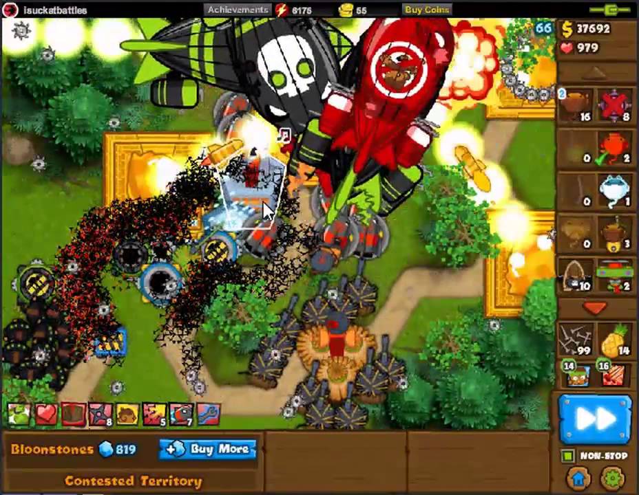Bloons Monkey City Contested Territory (BMC) - Round 100 & Infinite Cash Regrow Farming