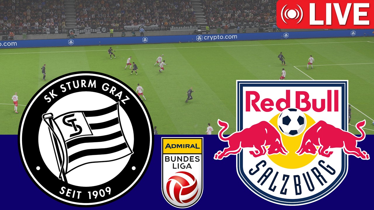 【LIVE】Sturm Graz vs Salzburg | Bundesliga  2025/26 | PES21 E-Football simulatie