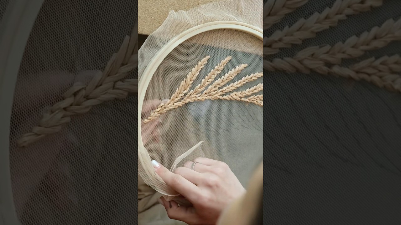 Raffia tutorial ✨ #raffia #handmade #embroidery #stiching #stichingideas #needlework #needlestitch