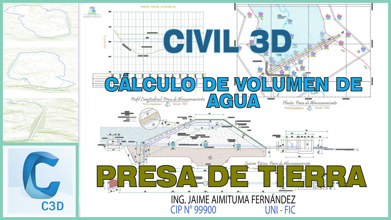 PRESA DE TIERRA - CÁLCULO DE VOLUMEN DE AGUA ALMACENADA