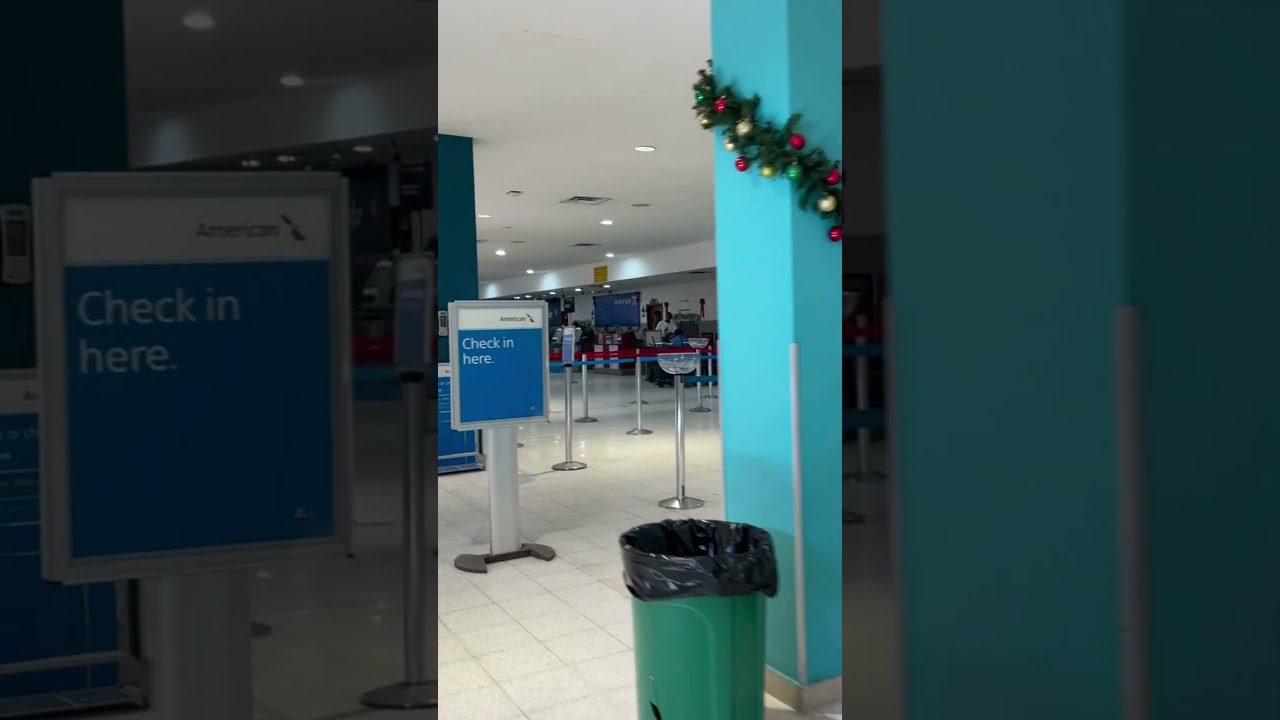 American Airlines premium #check-in: Belize International #Airport