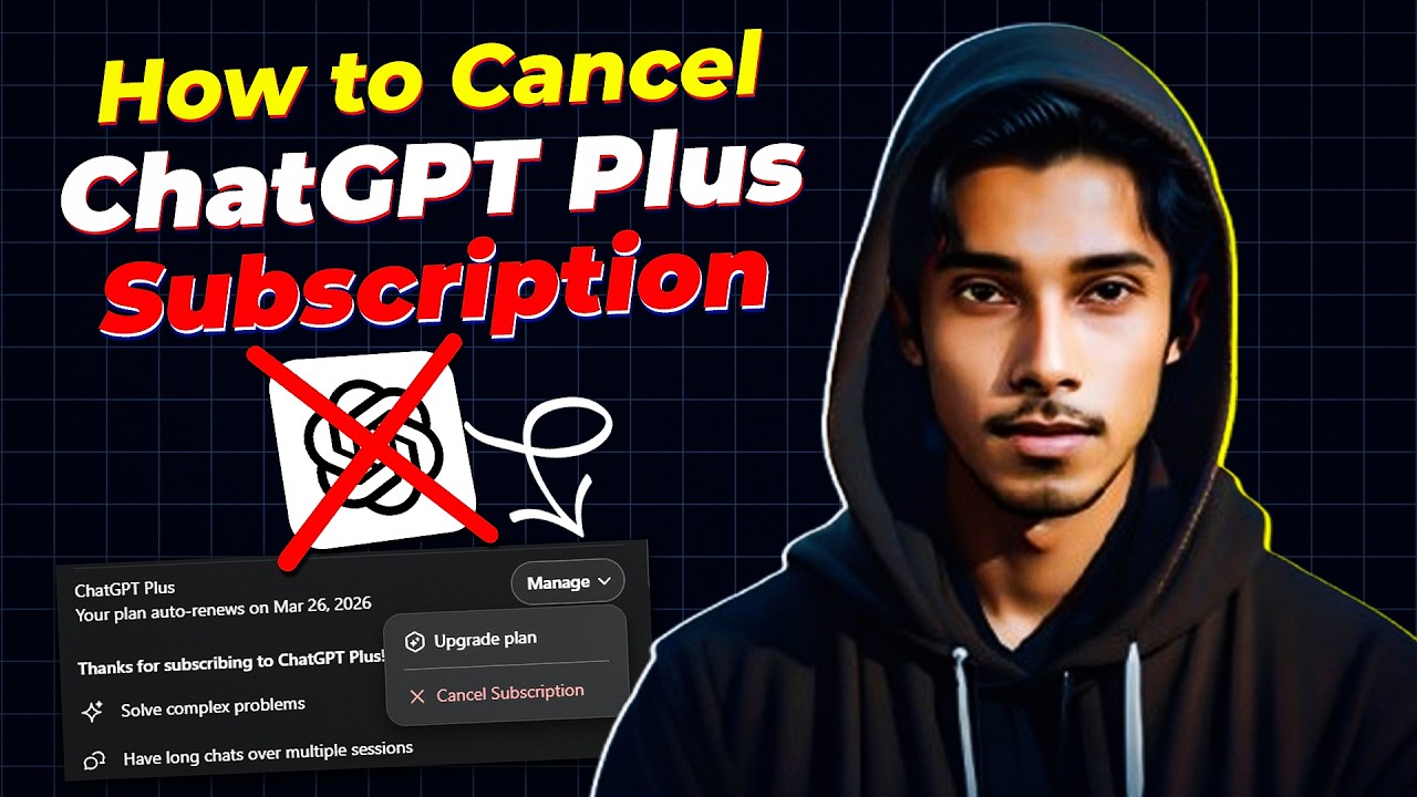 How to Cancel ChatGPT Subscription | ChatGPT Free Subscription Cancel