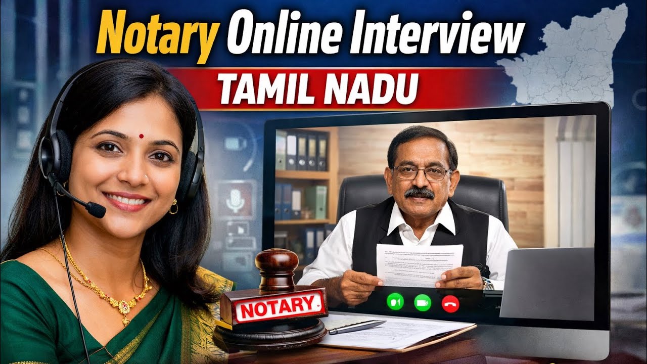 Notary Online Interview – Tamil Nadu