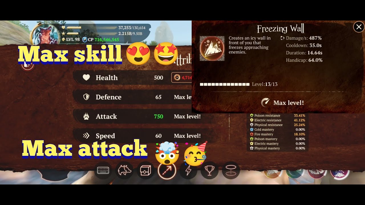 The wolf || Finally max attack level and max freezing wall! 🥳🥳