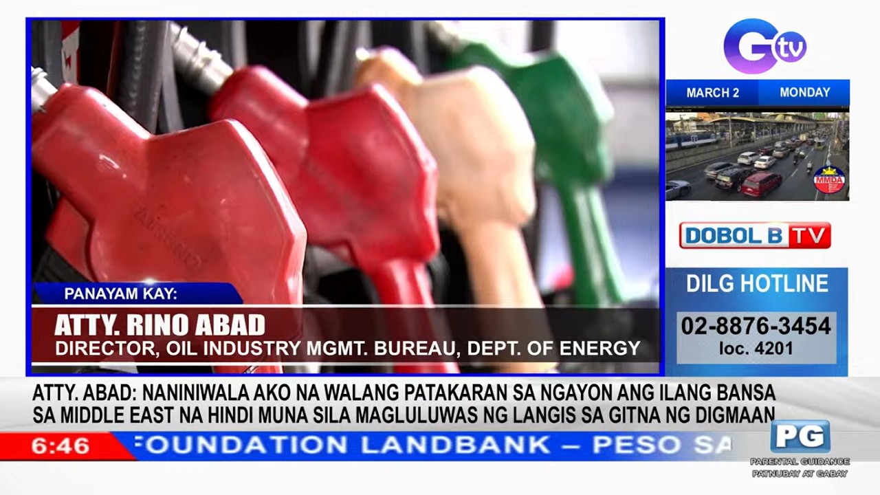 Hanggang ₱2 kada litrong oil price hike, asahan sa susunod na linggo dahil sa Middle East war