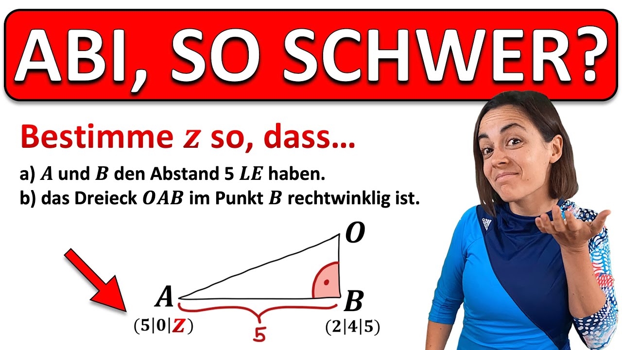 🚀🚀🚀 SCHAFFST DU diese KNIFFLIGE AUFGABE aus dem Abitur? | Matheabitur Vektorrechnung