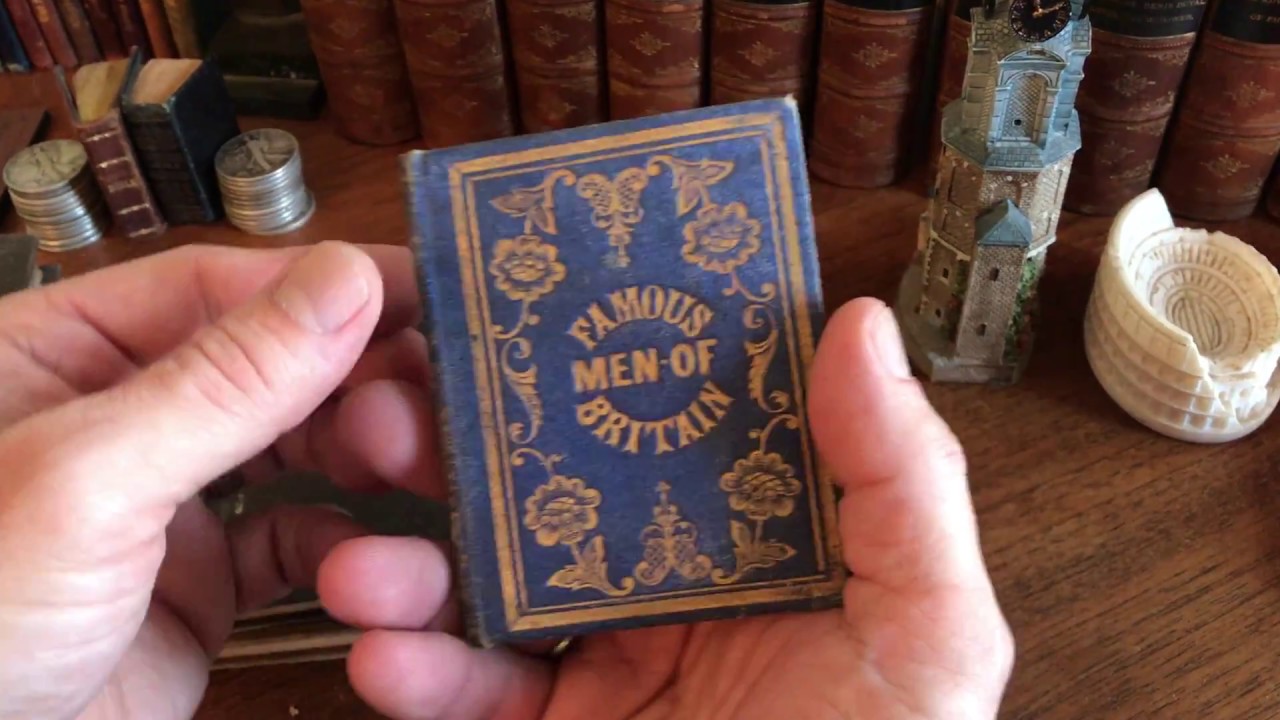 Old Childrens Book collection c.1840-50's Illustrated small gilt books scarce