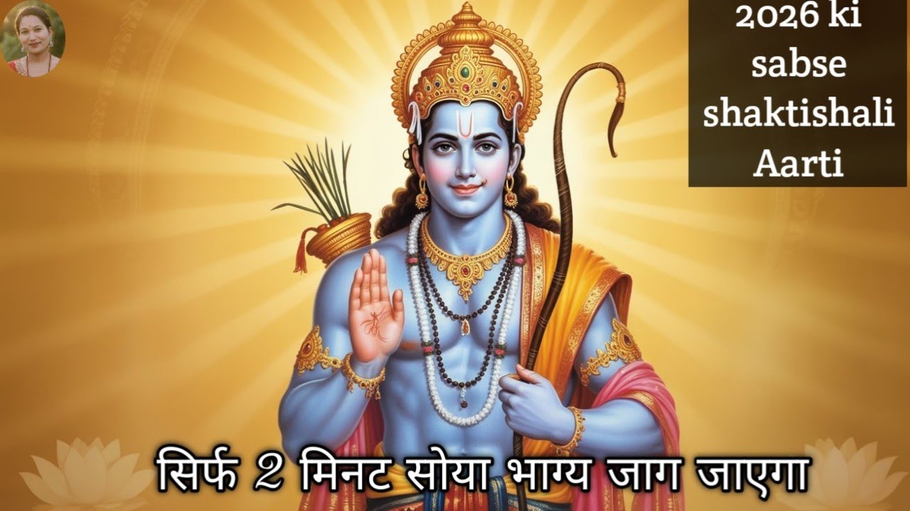 श्री राम की ये आरती सुन ली तो सोई किस्मत जाग जाएगी | Superhit Ram Bhajan 2026