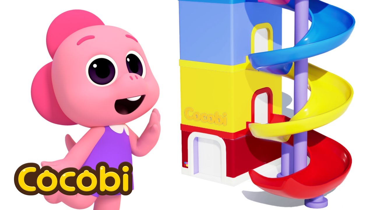 Ride The Magic Slide | Color Videos for Kids🌈Cocobi