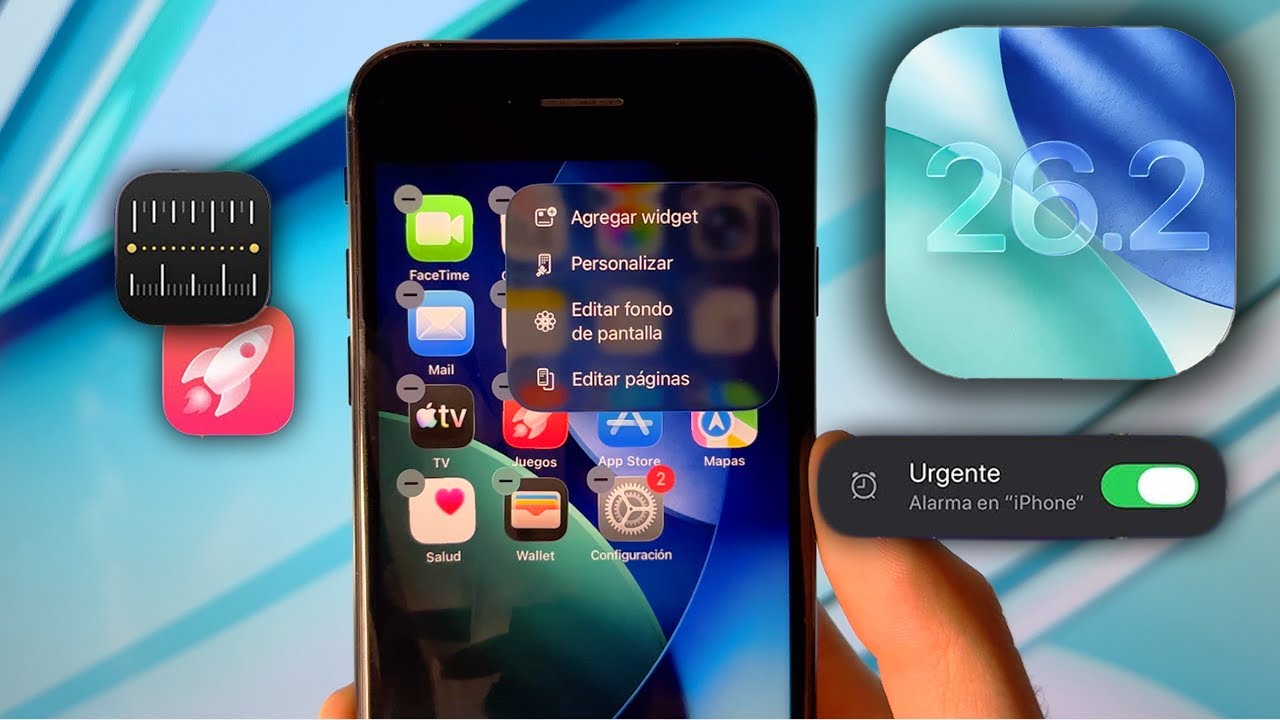 iOS 26.2 Beta 2 en iPhone SE 2020: Nuevas ANIMACIONES Y Liquid Glass 🪞
