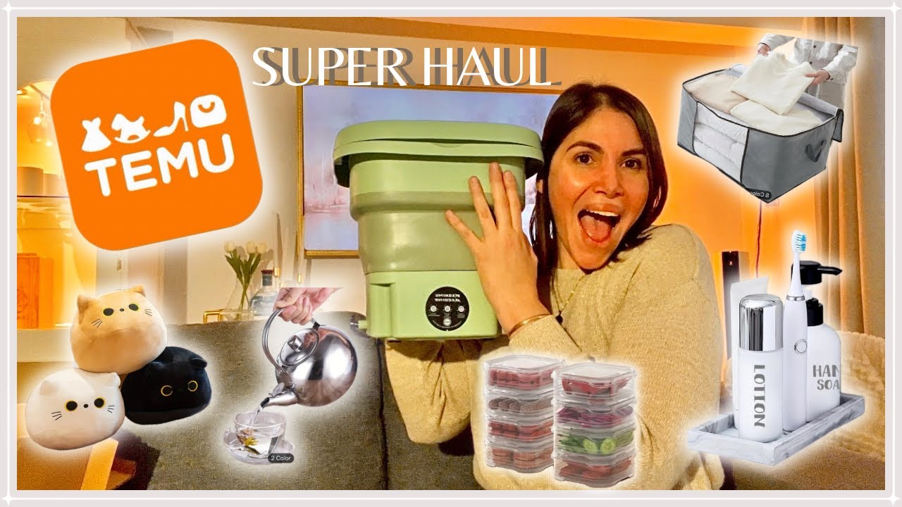 SÚPER HAUL TEMU HOGAR🛍️COSAS NUEVAS PARA MI CASA🏡Productos de #limpieza y #organizacion con #temu