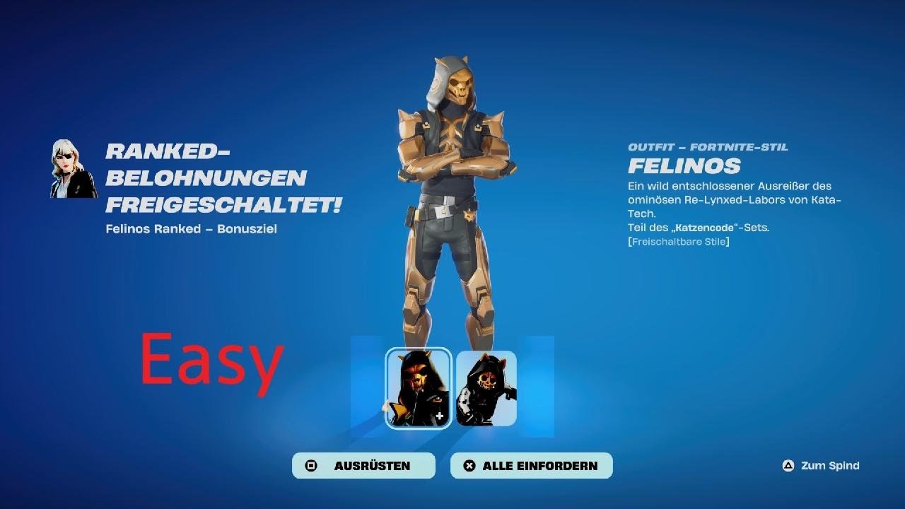 Fortnite Felino skin Easy Freischalten!!!
