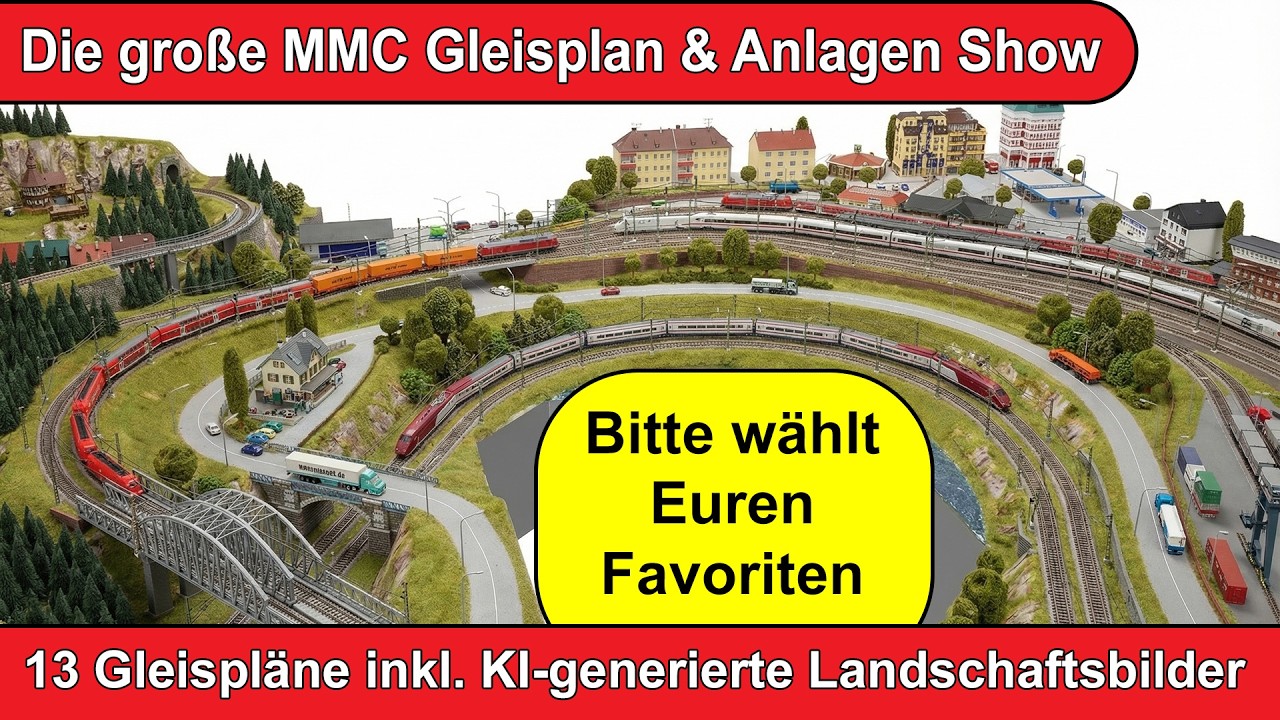 Zum Genießen: 13 Märklin-Gleispläne inklusive neuer KI-generierte Landschaftsbilder
