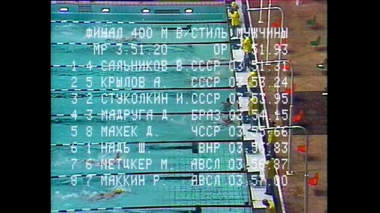 1980 Olympic Men's 400 m freestyle -  Vladimir Salnikov