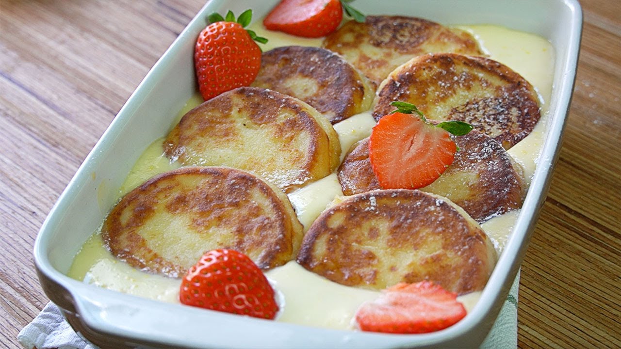 POSTRE FÁCIL Y CALENTITO QUE SE DESHACE EN LA BOCA! TORTITAS DE QUESO FRESCO AL ESTILO UCRANIANO