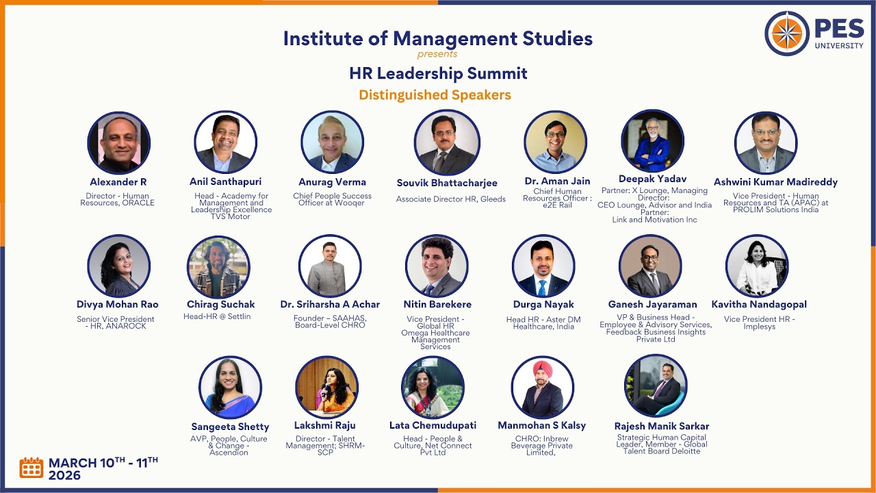 PESU Presents - HR Leadership Summit - Inauguration