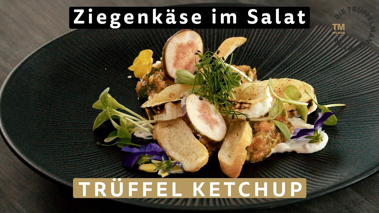 REZEPT I Avocado-Papaya-Salat mit Ziegenkäse topped mit Trüffel Ketchup und Trüffel Mayonnaise