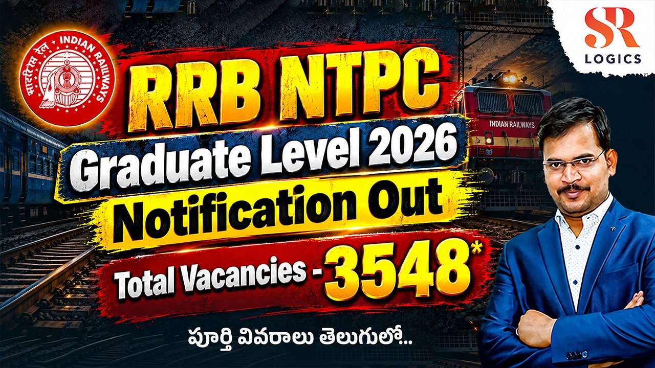 RRB NTPC 2026 Notification OUT🔥 | 3548 Graduate Vacancies |Eligibility, Exam Date, Salary&Apply Date