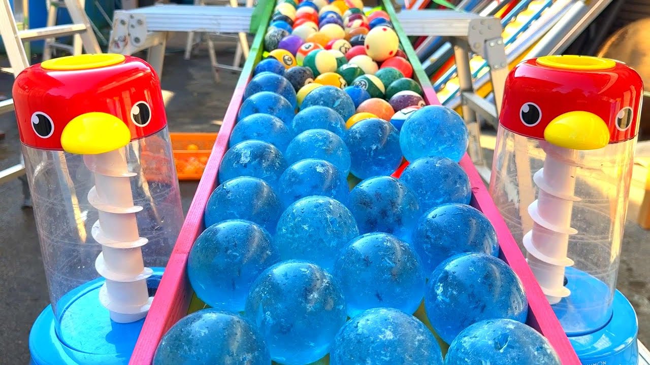 Marble Run ☆ Giant L-shaped pipe course