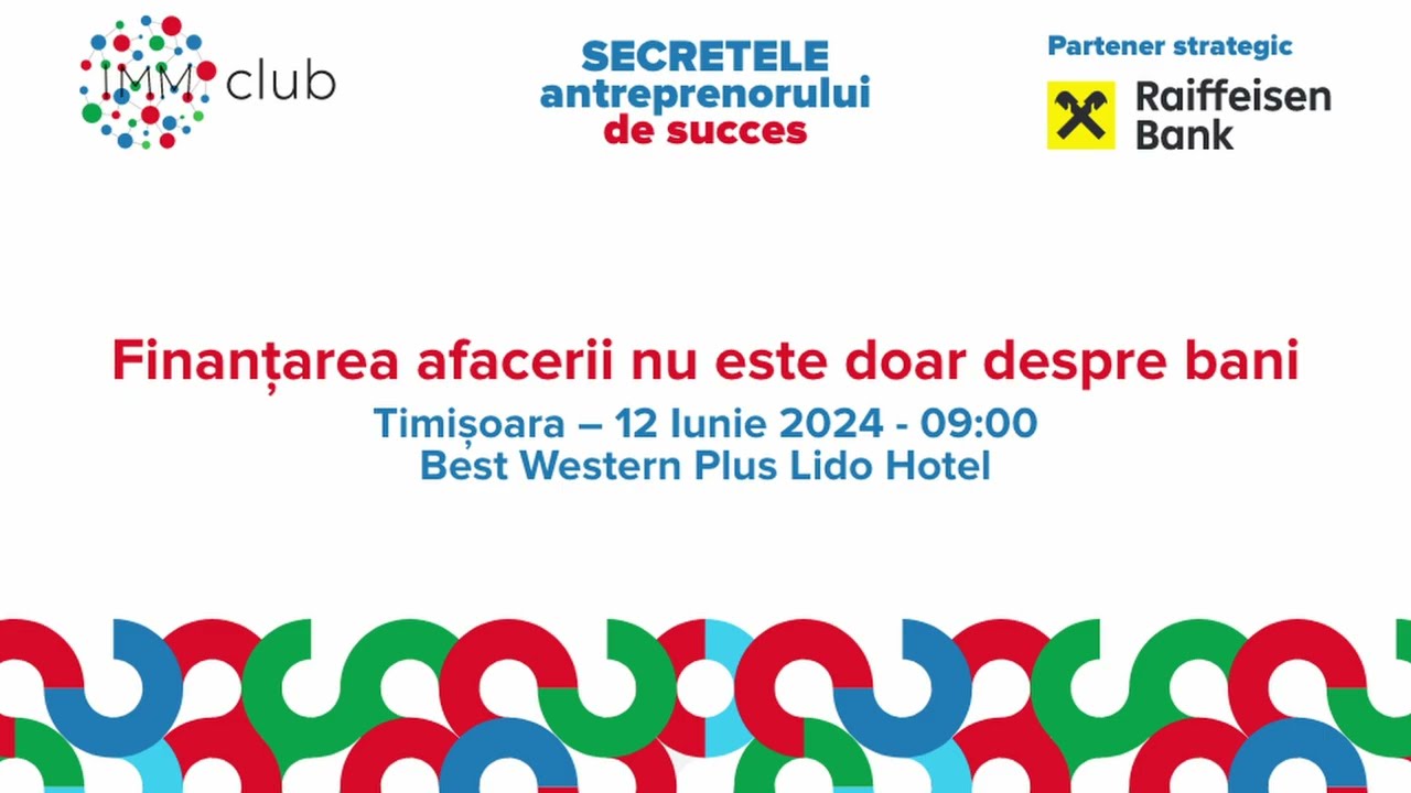 Claudiu Popovici - &ldquo;Secretele antreprenorului de succes&rdquo;, Timișoara, 12 iunie 2024
