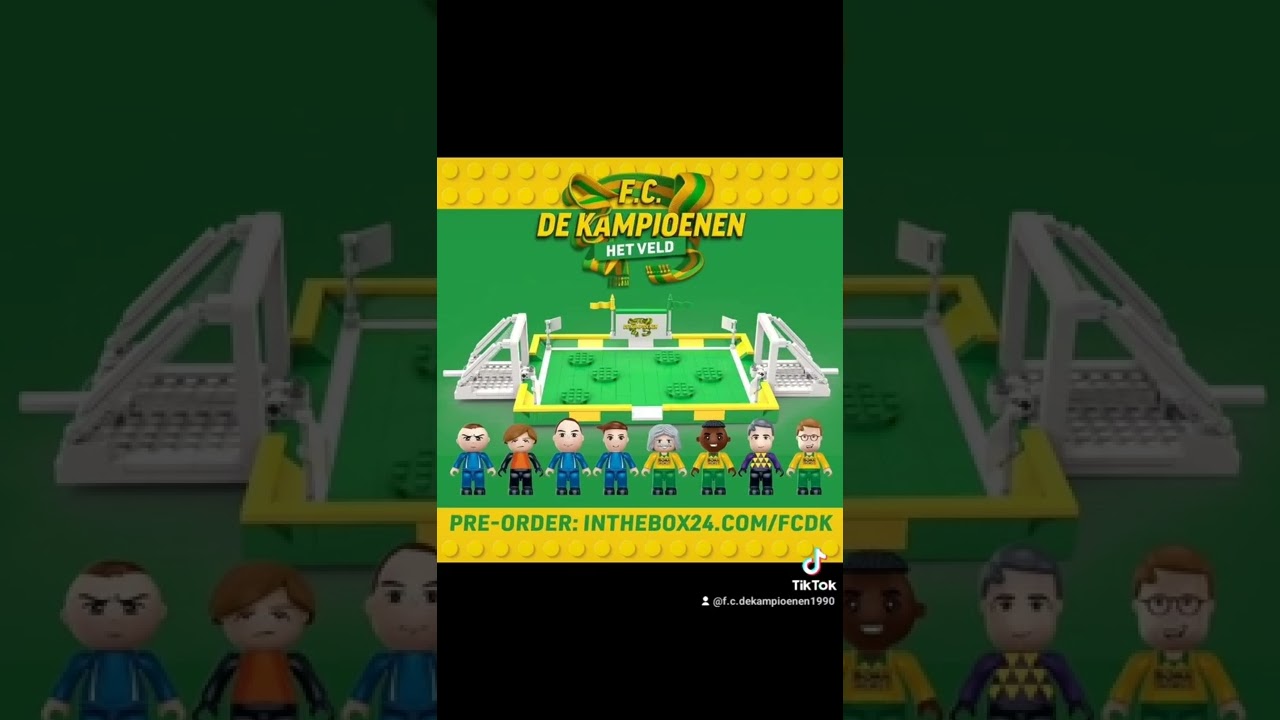 maak je eigen tribune of voetbalveld van f.c. de kampioenen 