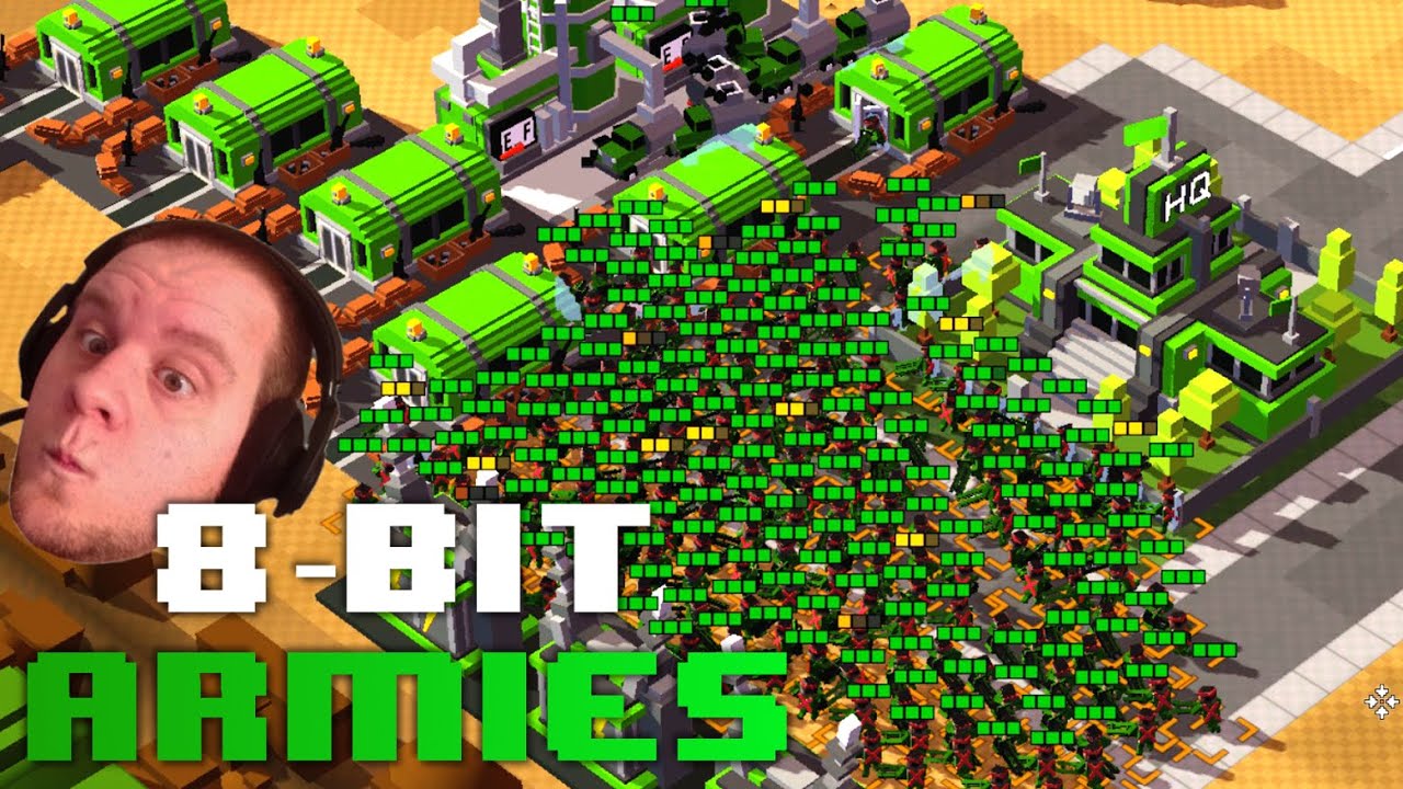 8 Bit Armies! ALL INFANTRY FFA With Speedy, Dong & Hova! (THIS IS INSANE)
