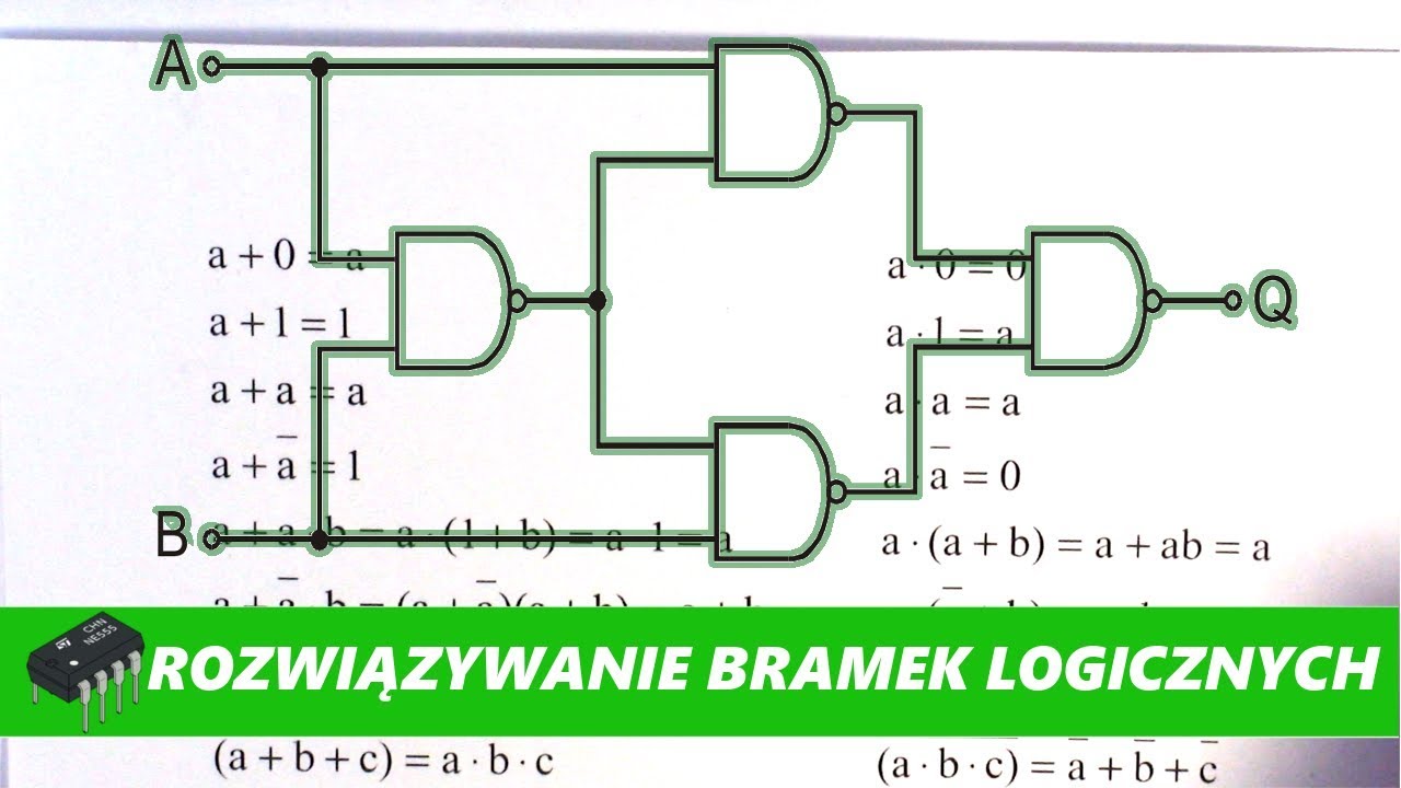 [Podstawy] #34 - Jak rozwiązywać bramki logiczne? Twierdzenia algebry bool'a.