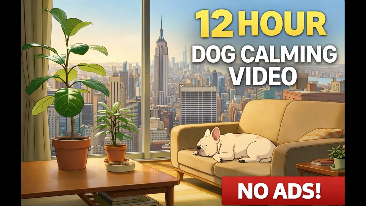 Ad Free Dog Calming Music for Anxiety Relief | 12 Hours of Relaxing Sounds for Pets