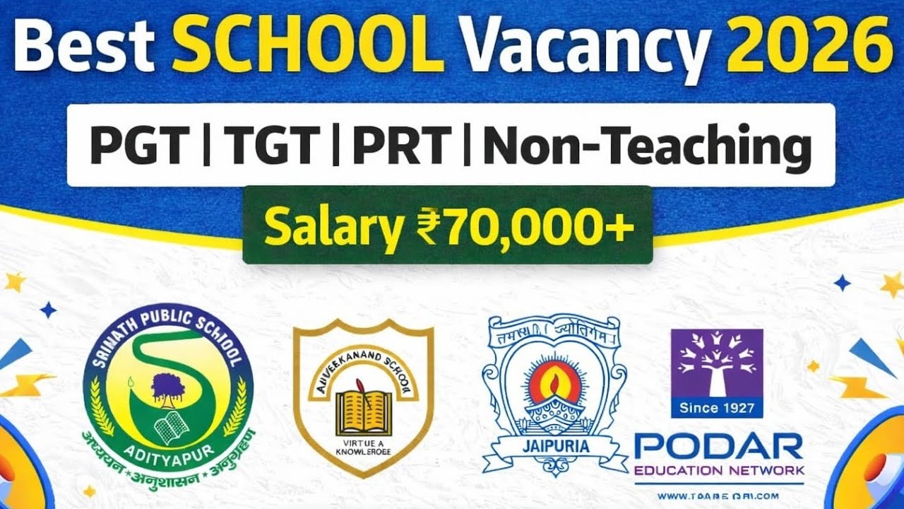 Big School Recruitment 2026 🔥 | Teaching & Non-Teaching Jobs | Salary Upto ₹70K | PGT TGT| Apply Now