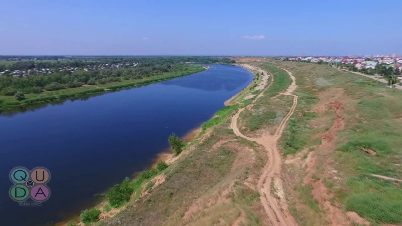 Аэросъемка, г. Волжский: берега реки Ахтуба