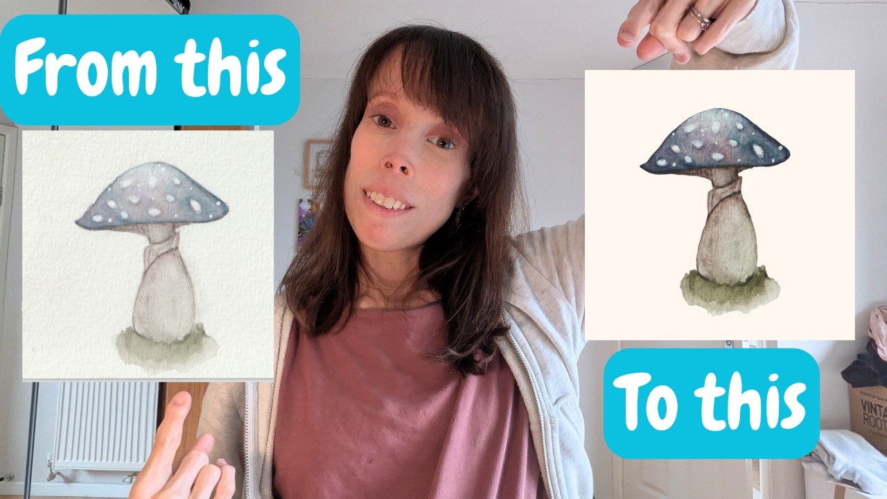 How to Digitize Hand Painted Art Easily Using Procreate