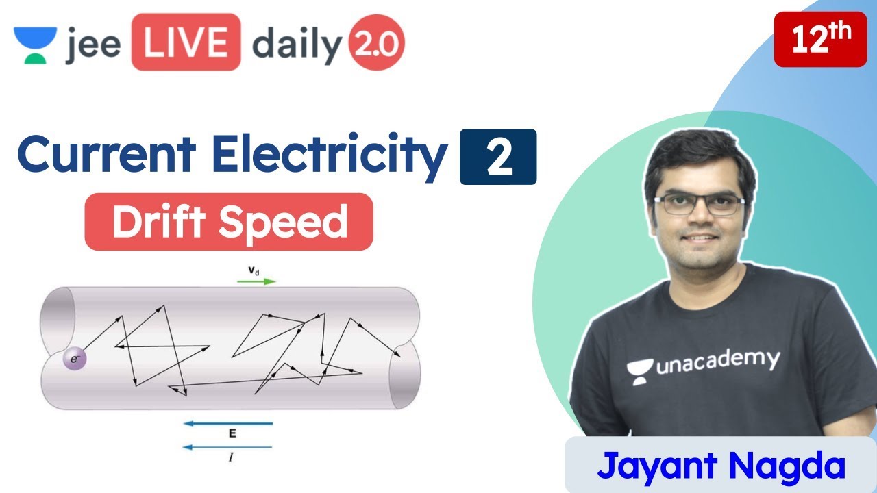 JEE: Current Electricity L2 | Drift Velocity | Unacademy JEE | JEE Physics | Jayant Sir