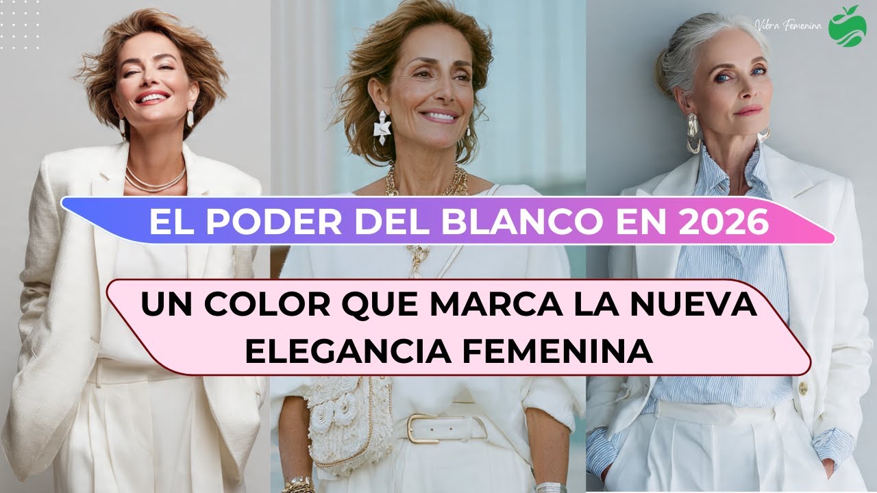 EL PODER DEL BLANCO EN 2026 el color que marca la nueva elegancia femenina