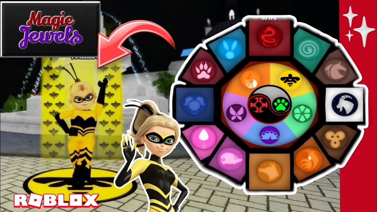 *TODAS* as TRANSFORMAÇÕES que usam o MIRACULOUS da ABELHA no MAGIC JEWELS - Roblox