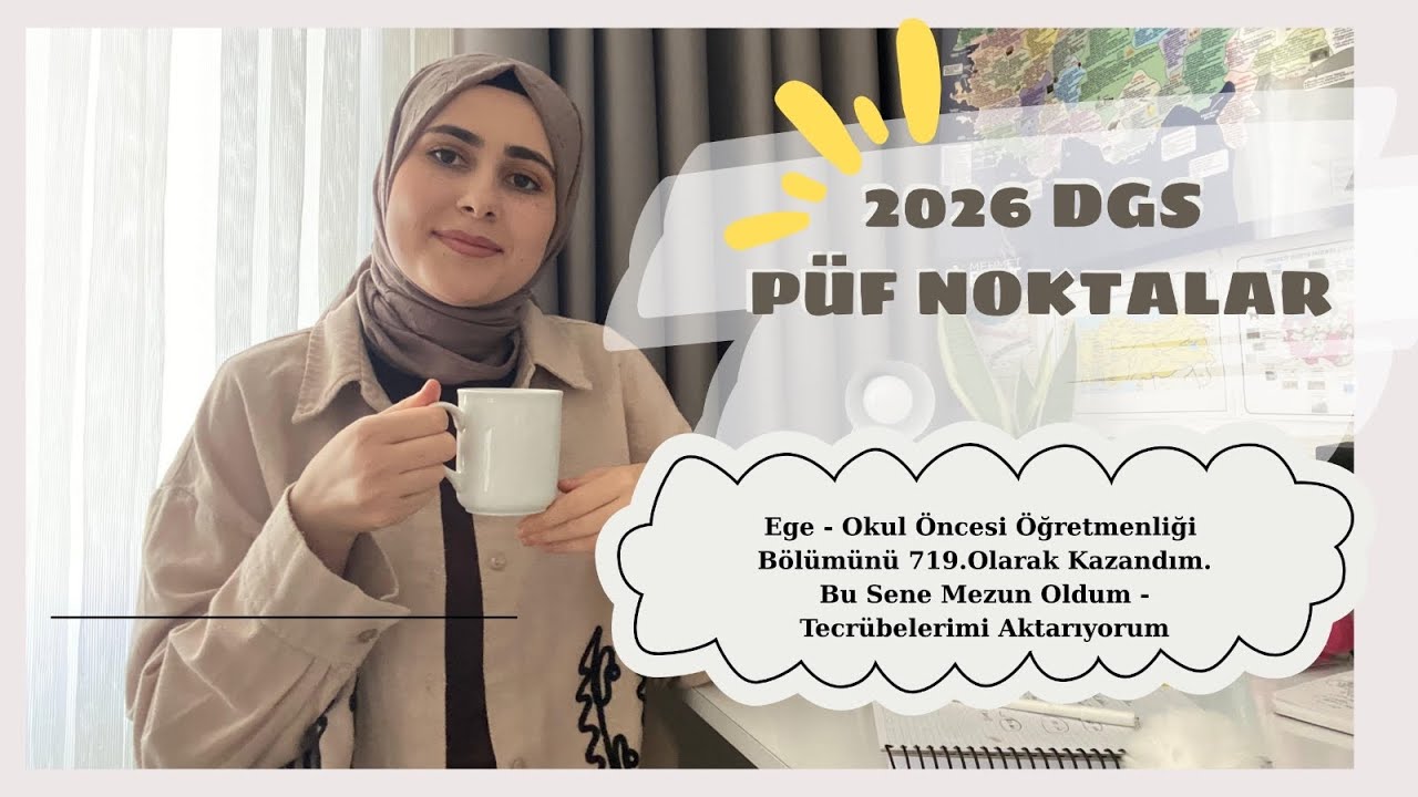 2026 DGS PÜF NOKTALAR - MEZUN OLDUM 👩🏻‍🎓