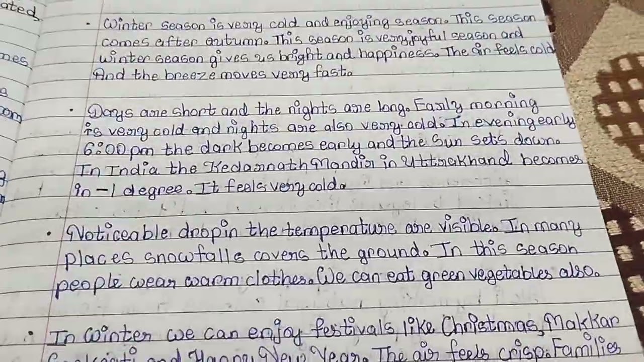 Essay Writing/Season Essay/Winter Season Essay/Essay Paragraphs Writing/How to Write An Essay/School