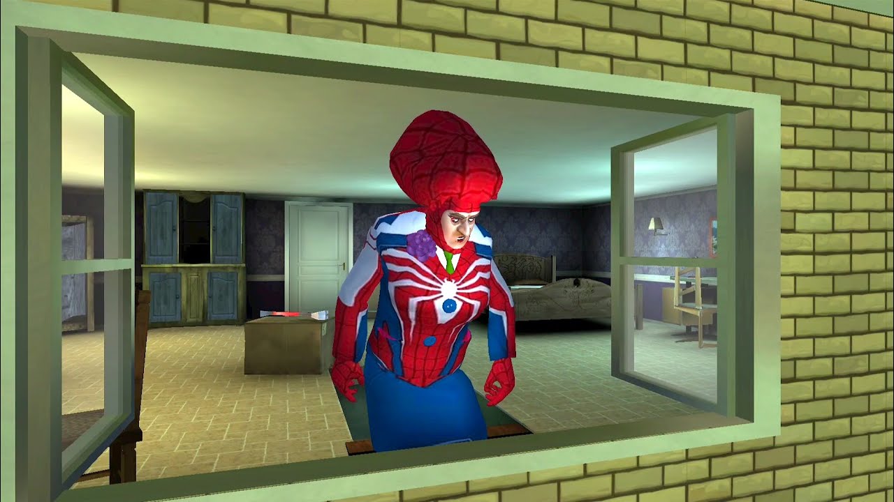 Scary Teacher 3D - Pranked Miss T New Spiderman Costume funny videos