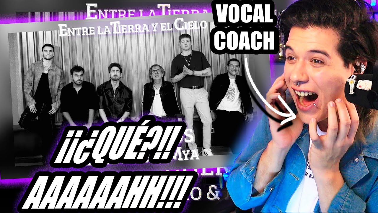 Entre la Tierra y el Cielo Los Nocheros, Emanero, MYA | Reaccion Vocal Coach | Ema Arias