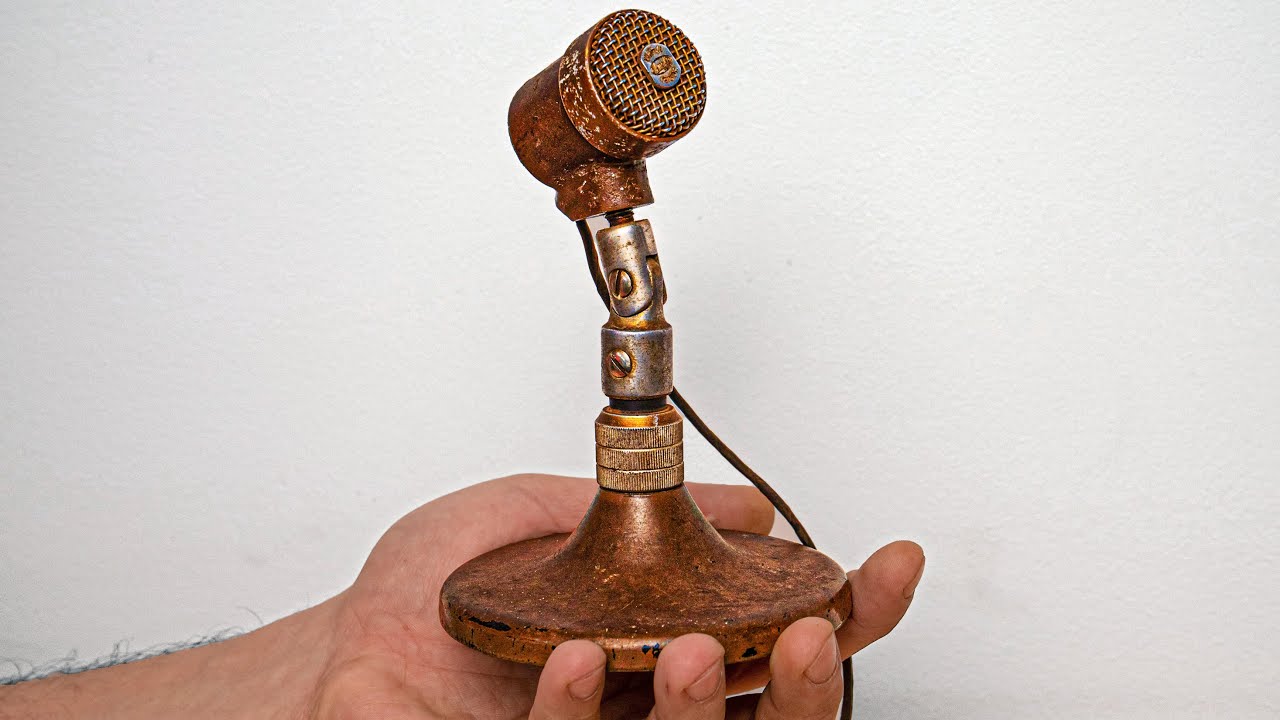 Restoration of an Old Microphone from 1960! Now it looks like new